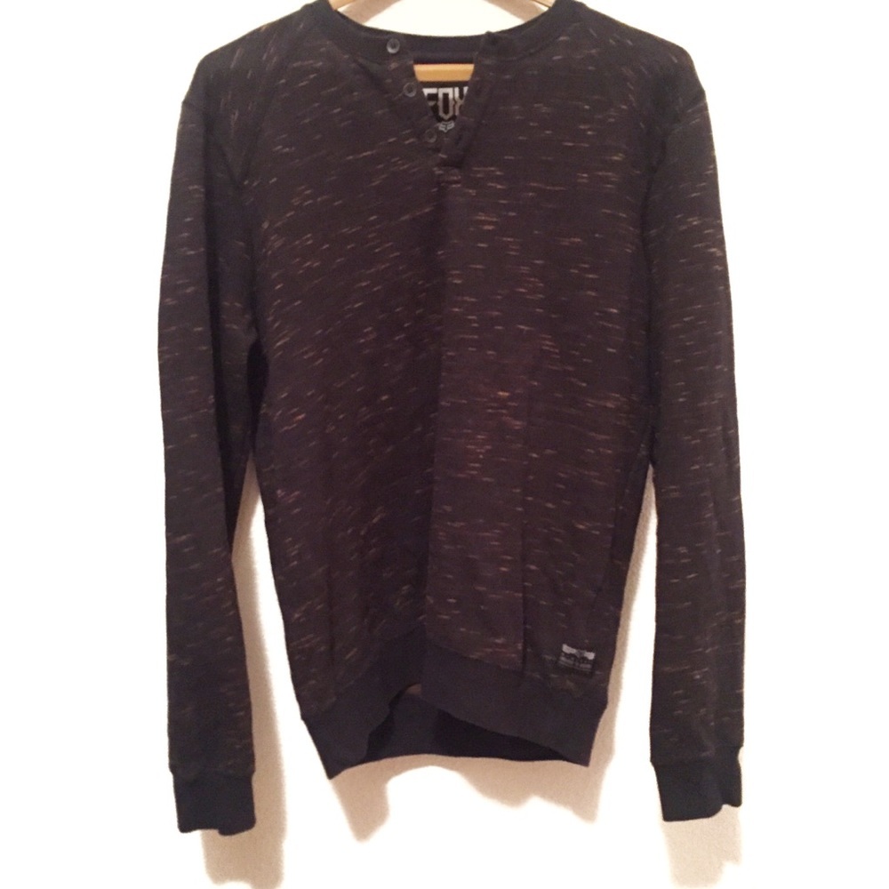 Fox Racing Men’s Sweatshirt Brown Heathered Small